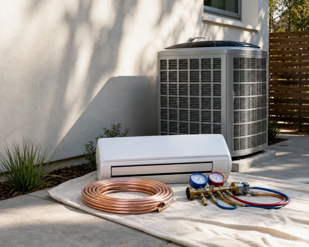 HVAC outdoor condenser unit